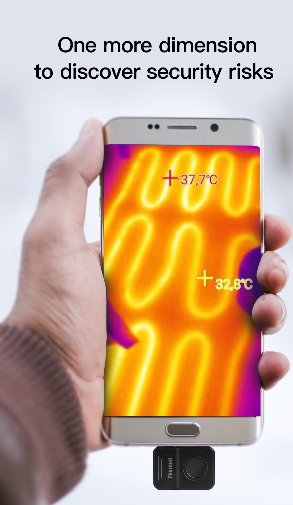 Thermal imaging camera for smartphone